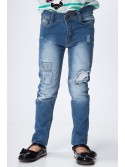 Pantaloni denim cu gauri NDZ516 - Magazin online - Boutique